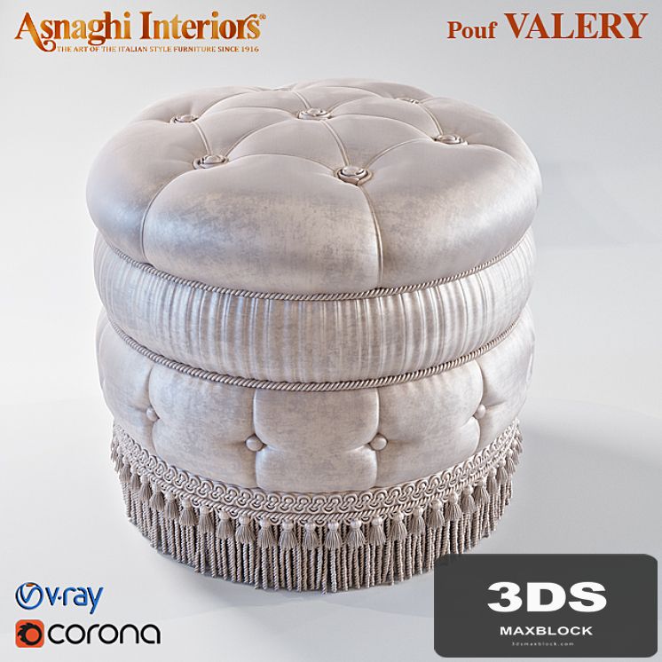 ASNAGHI POUF VALERY