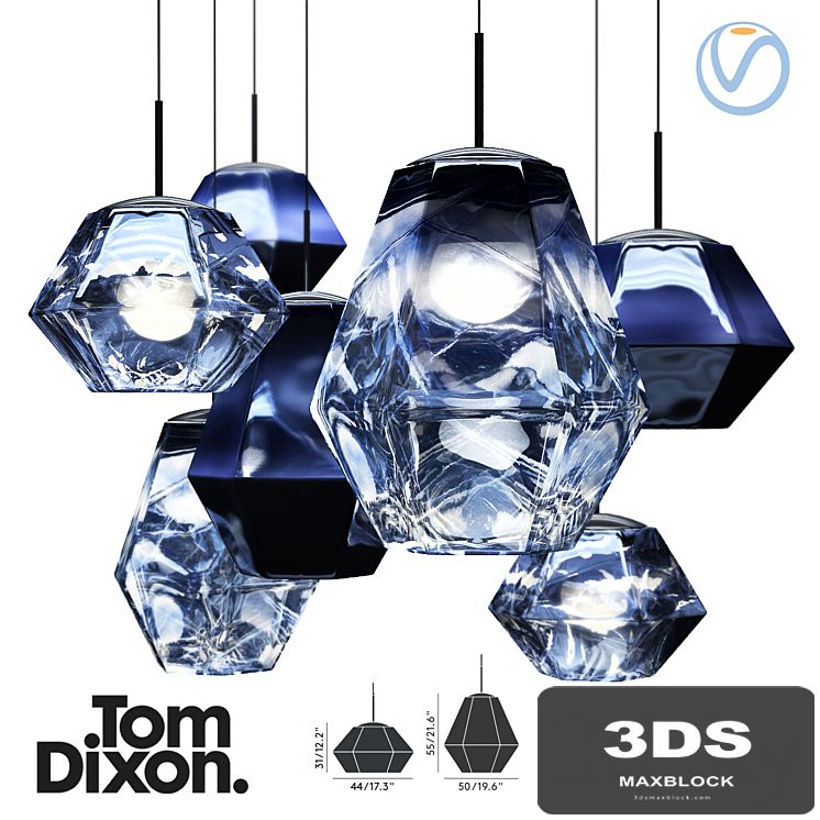 Cut Pendant Smoke Tom Dixon