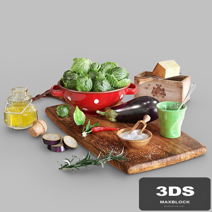 Decorative set for kitchen