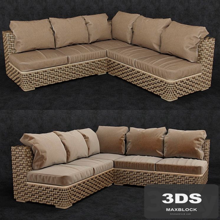 Rattan sofa