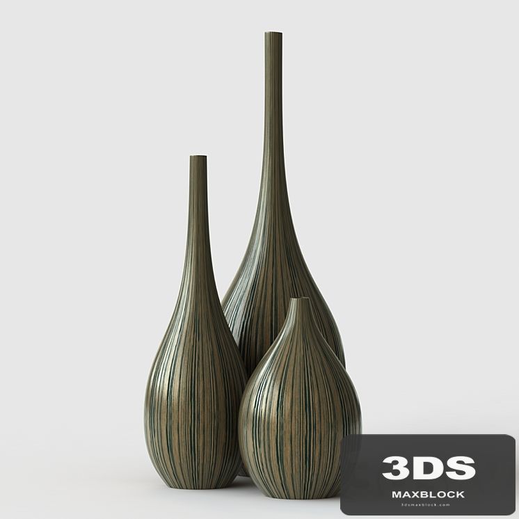 Decorative vase made of wood "LP 588"