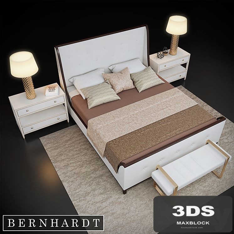 Bernhardt Jet Set + Arteriors Shell lamp