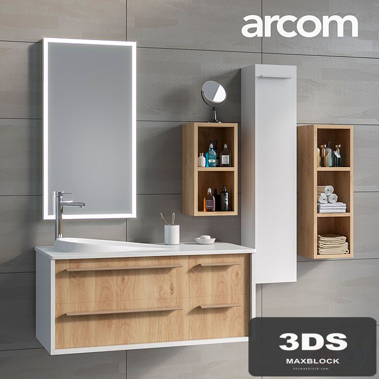 Bathroom furniture set ARCOM POLLOCK COMPOSITION 36