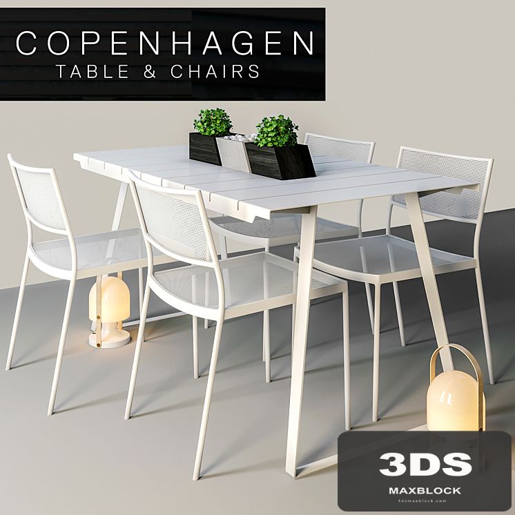 Copenhagen Chairs &amp; Table