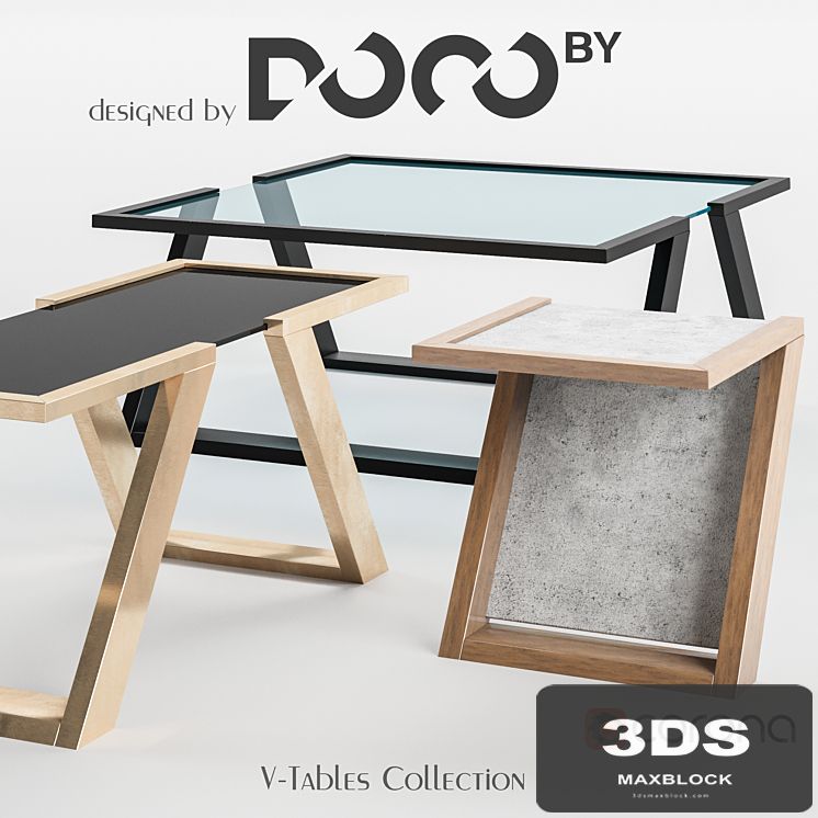 Collection of tables V-collection designed by DOCOby