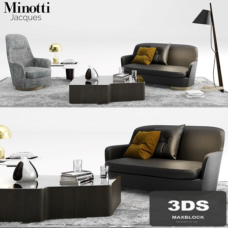 Minotti Jacques Sofa set_01