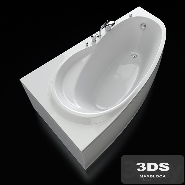 Acrylic corner bath Alpen Naos 180