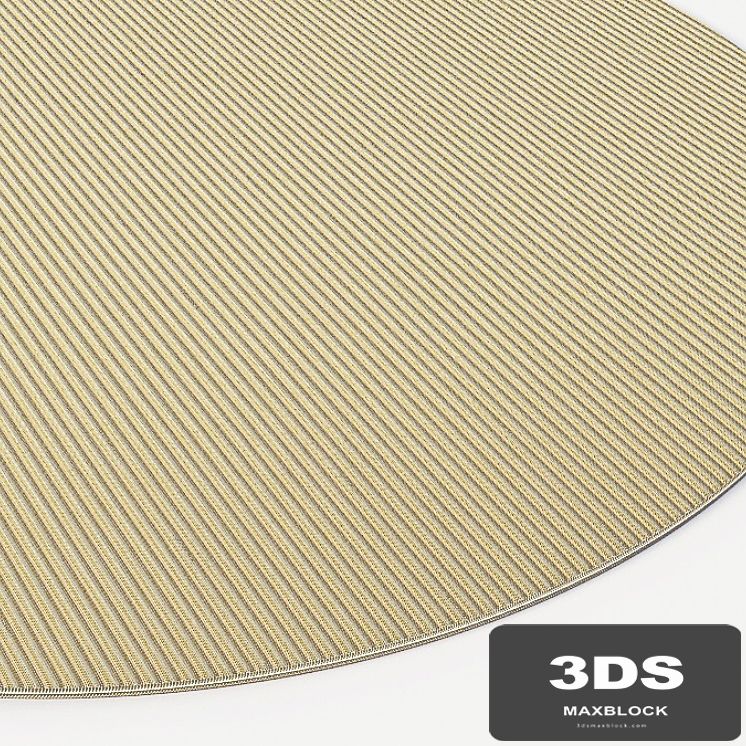 circle yellow rug