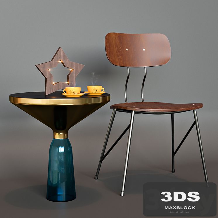 W BLUE INDUSTRIAL CHAIR