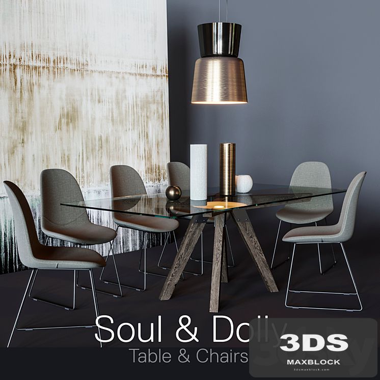 Soul Table &amp; Dolly Chairs
