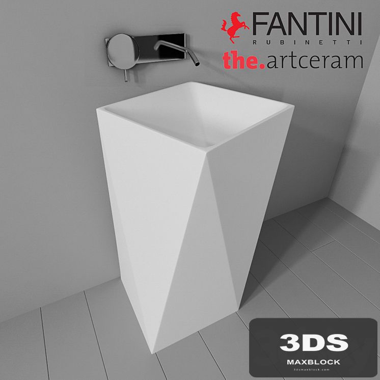 Sink Artceram Sharp and Fantini Rubinetti Colibri