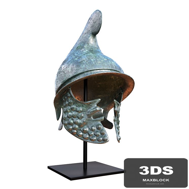 GREEK BRONZE HELMET