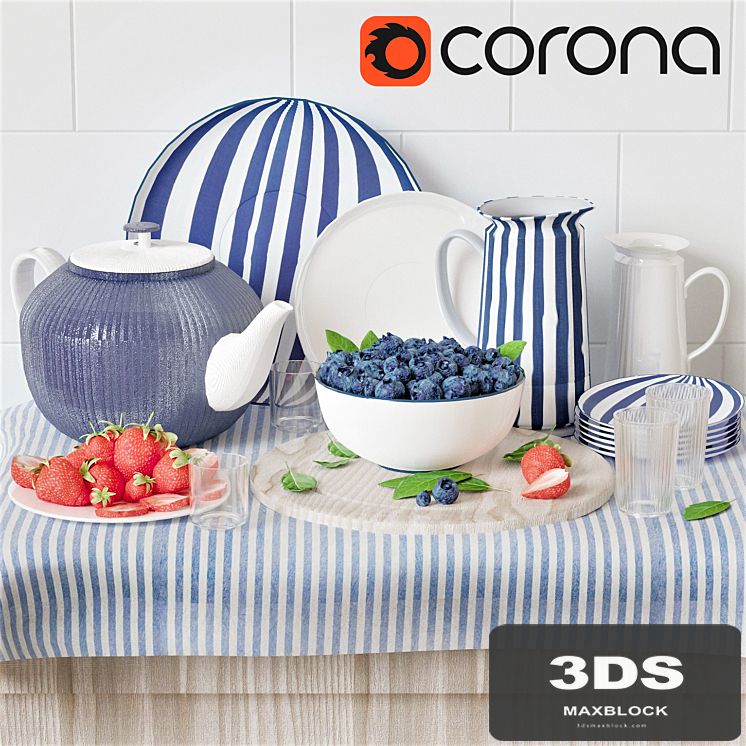 Berries and dishes