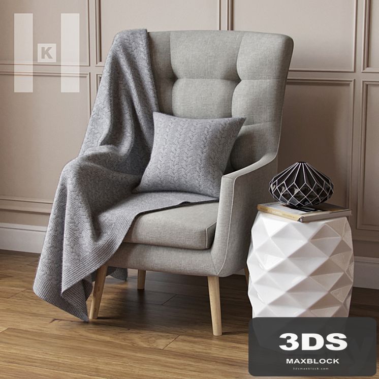 Kelly Hoppen | Wing Accent Chair
