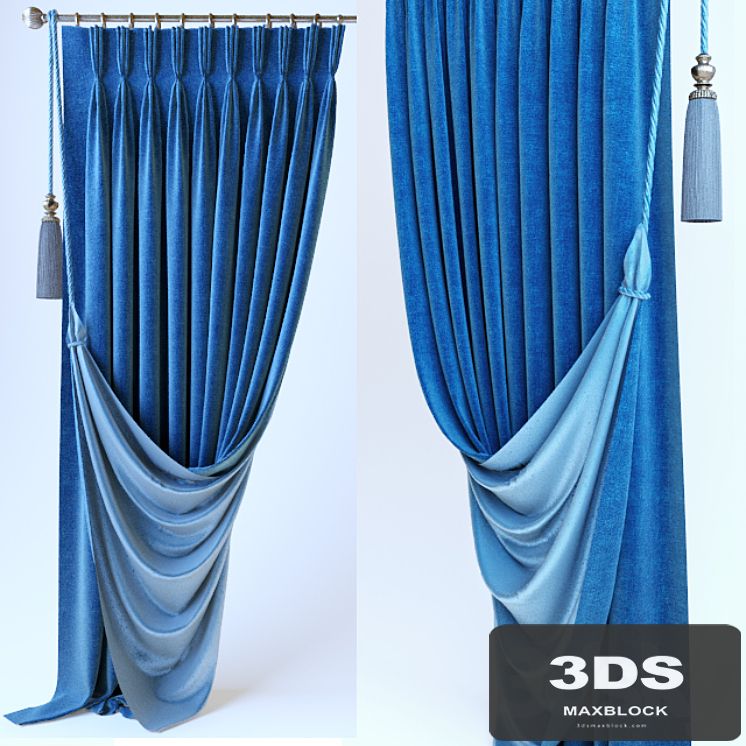 Curtains. French braid