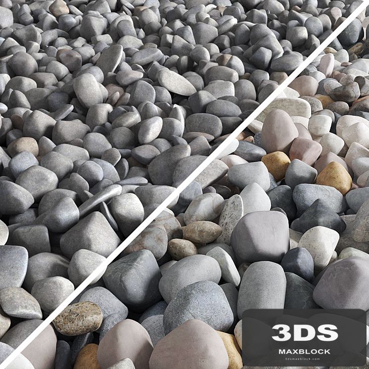 Pebble color road