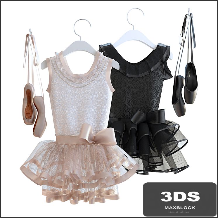 Pointe shoes with dress