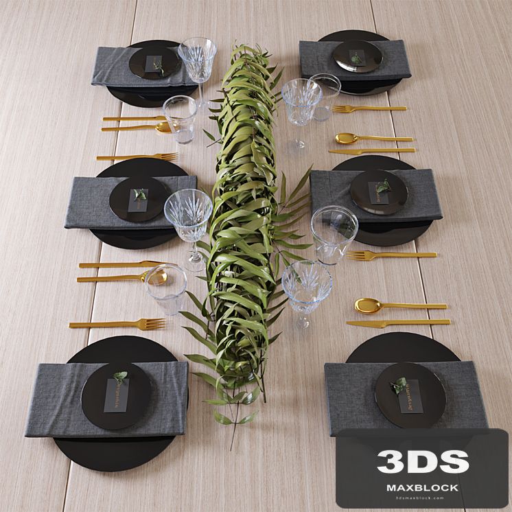 Wedding table setting