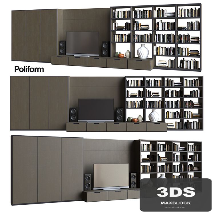 POLIFORM VARENNA SISTEMI GIORNO WALL SYSTEM 15