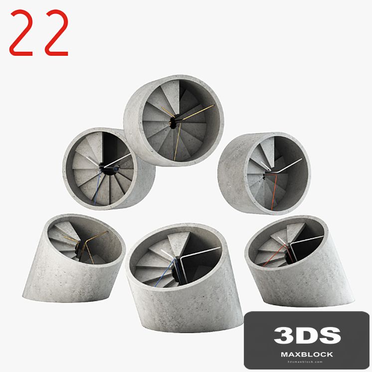 22designstudio 4th dimension clock