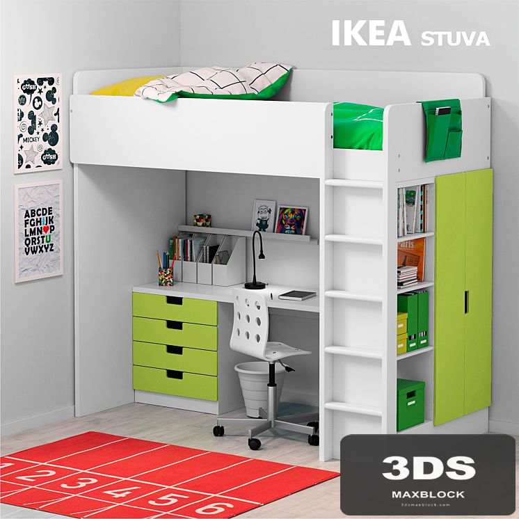 Children's bed Ikea STUVA / STUVA Ikea