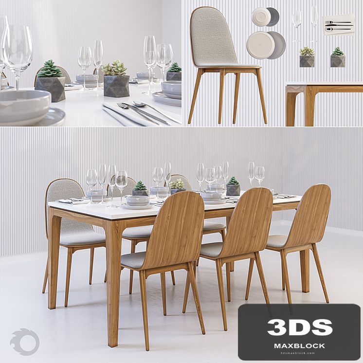 Scandinavian dining set