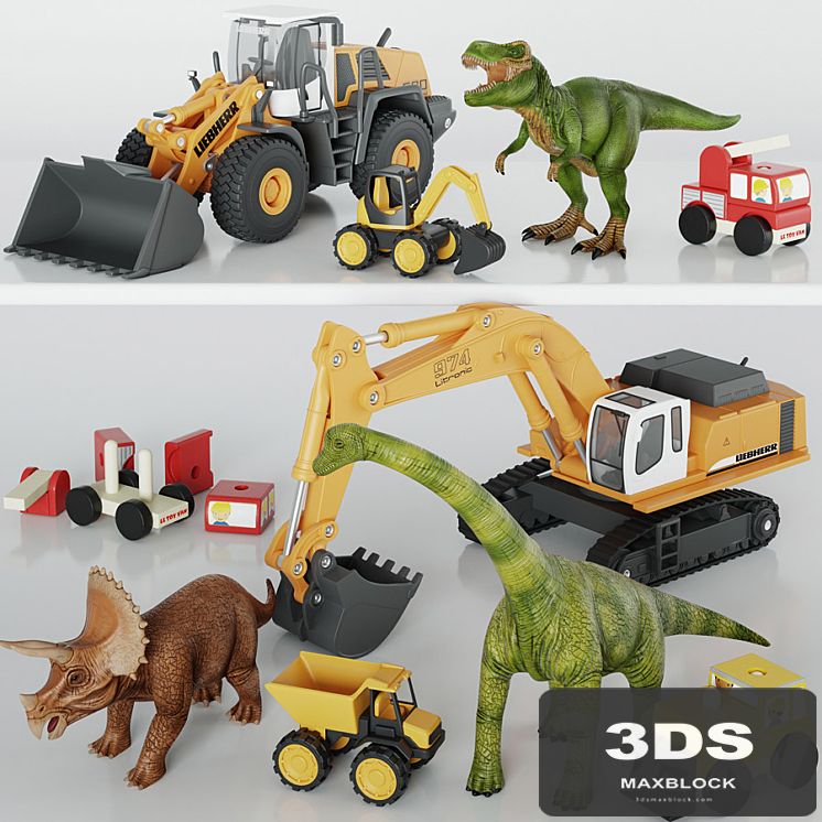 Set of toys