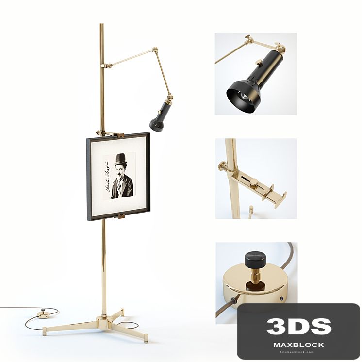 Arredoluce, "Sculptural Easel Lamp"