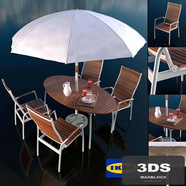 Set of table and chairs WINDALSH IKEA