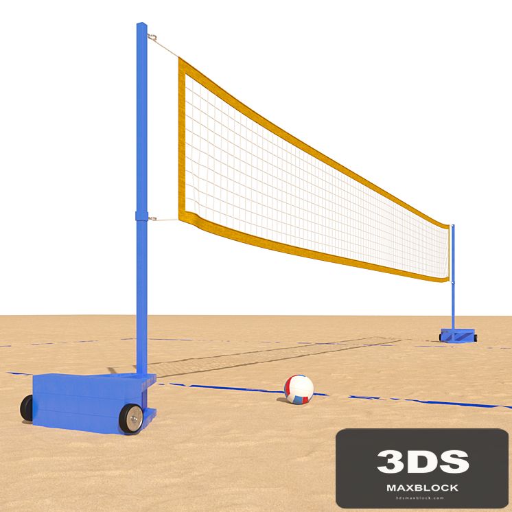 Beach volleyball court