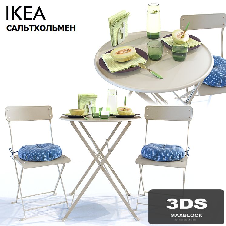 Table and Chair SALTHOLMEN / Ikea Saltholmen