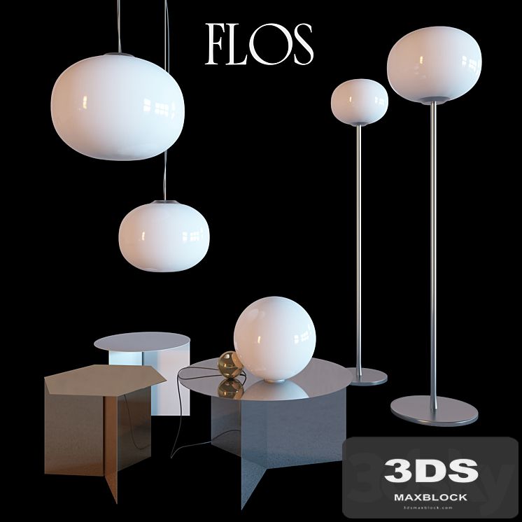 FLOS lamps + HAY tables