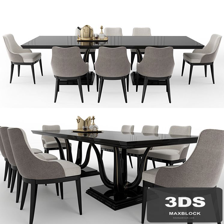 GALIMBERTI NINO Corallo table + Adele chair