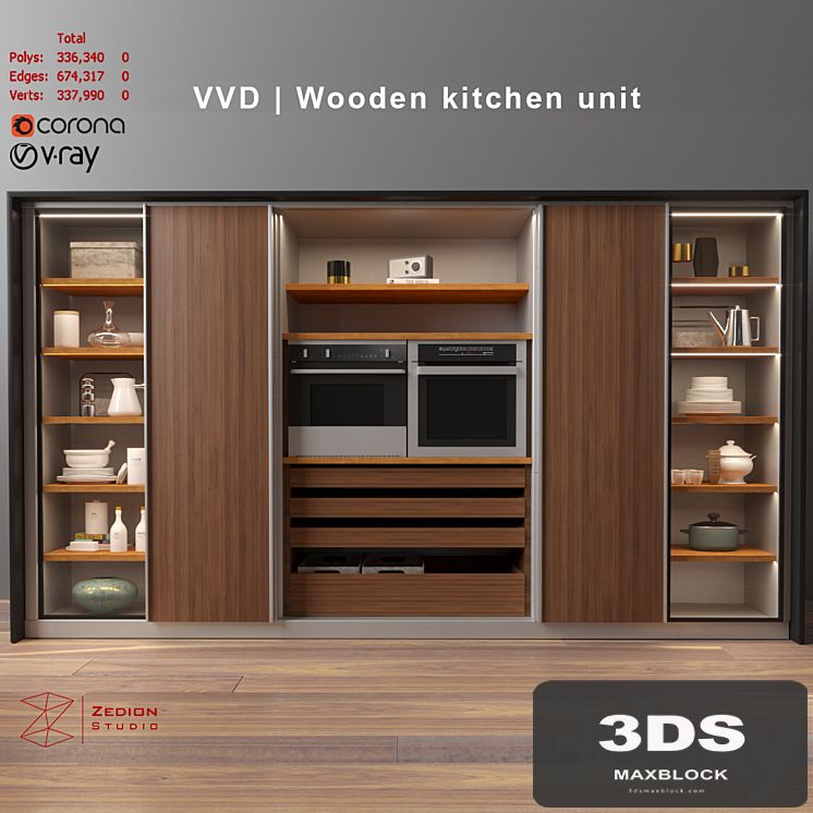 VVD | Wooden Kitchen unit