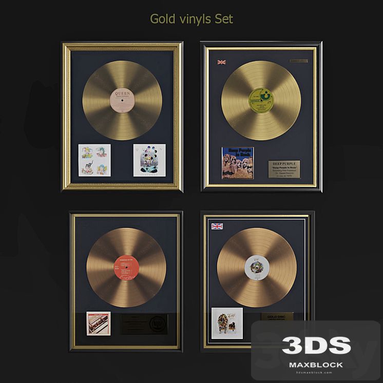 Gold vinyls set