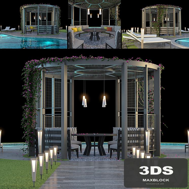 Gazebo and Swimming Pool # 6