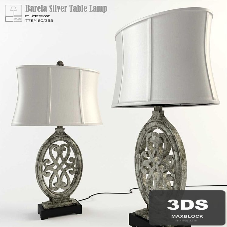 Barela Silver Table Lamp