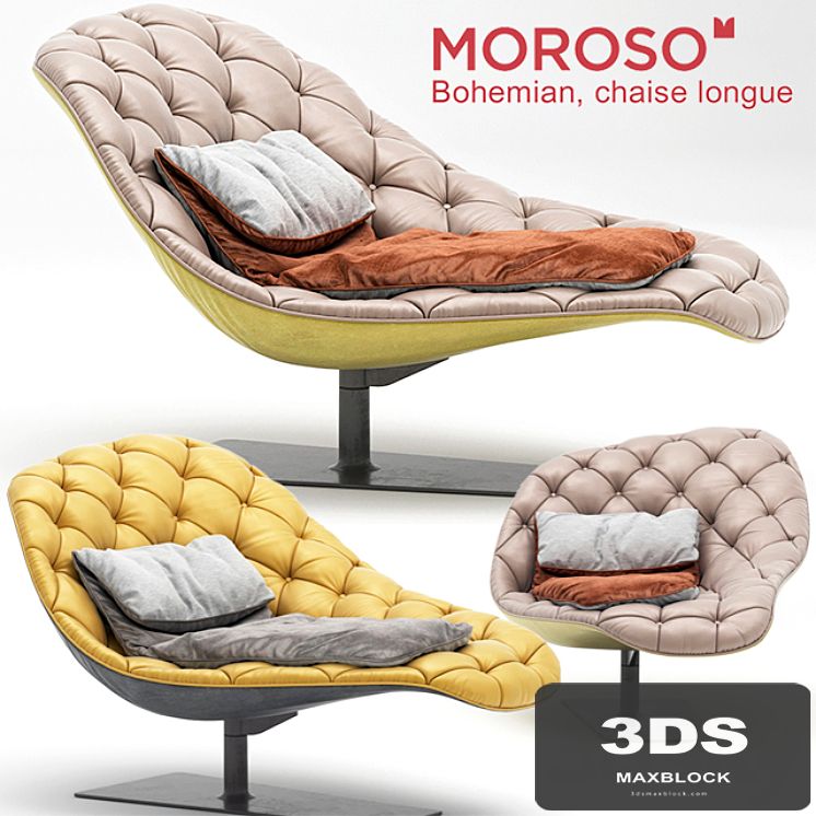 Bohemian chaise longue
