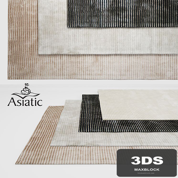 Asiatic Chrome Stripe Rugs