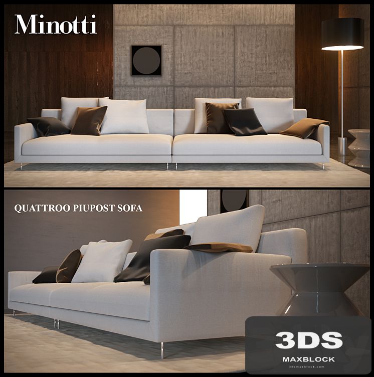 QUATTROO PIUPOST SOFA MINOTTI