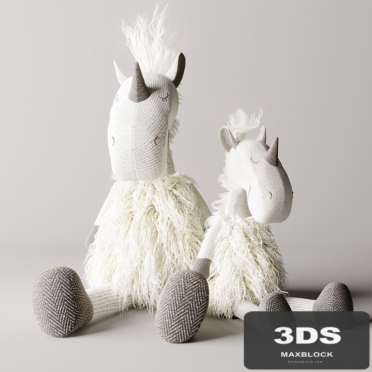 WOOLY plush unicorn