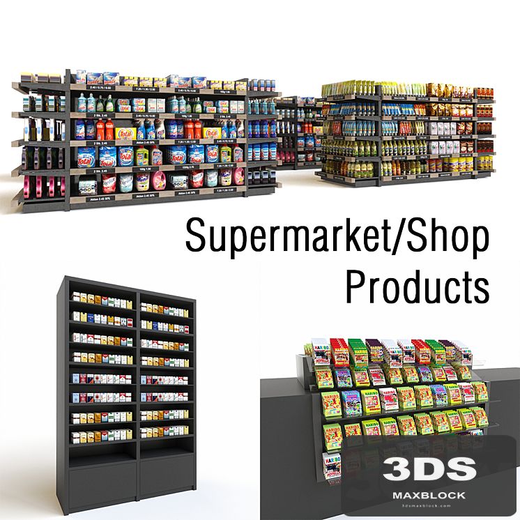 Store Shop Supermarket Products Rack