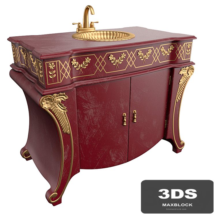 Cupboard and washbasin