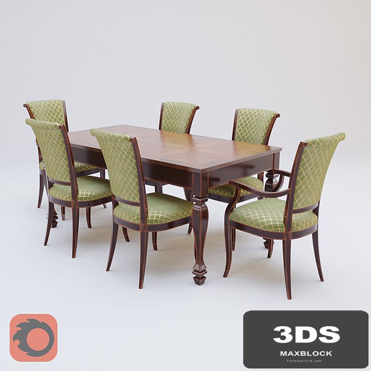 Dining Set 100x100 Classico