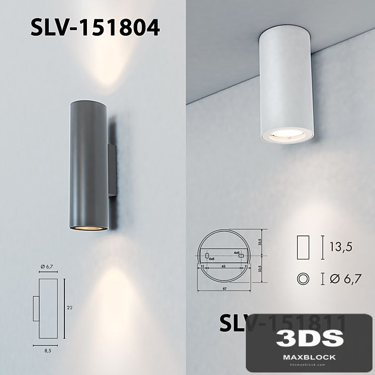 Wall lamp and ceiling SLV-151801