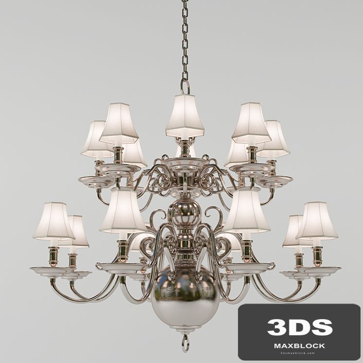 Chandelier Lillianne double tiered chandelier (Circa Lighting). designer Ralph Lauren Home