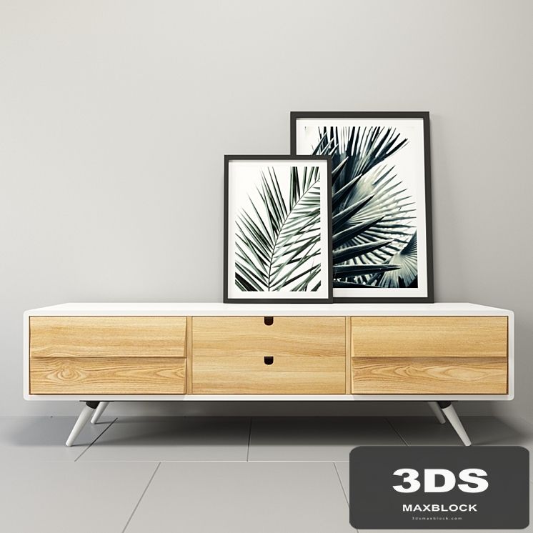 Sideboard with decor