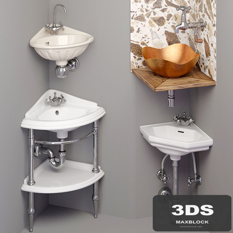 Corner washbasin
