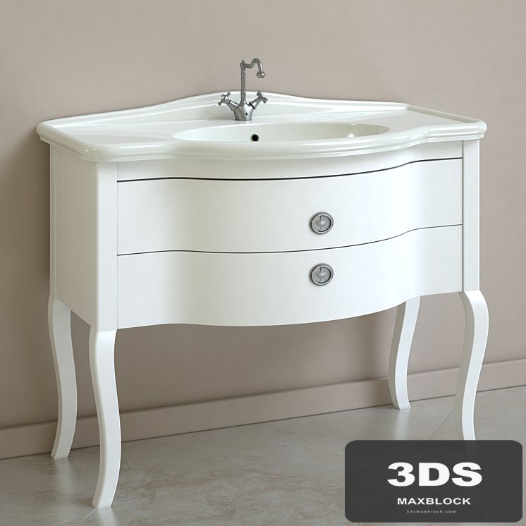 Washbasin cabinet Redline Luigi XIII