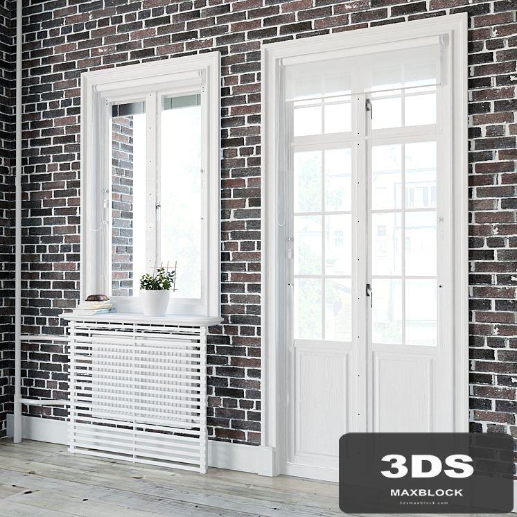 Windows in Scandinavian style